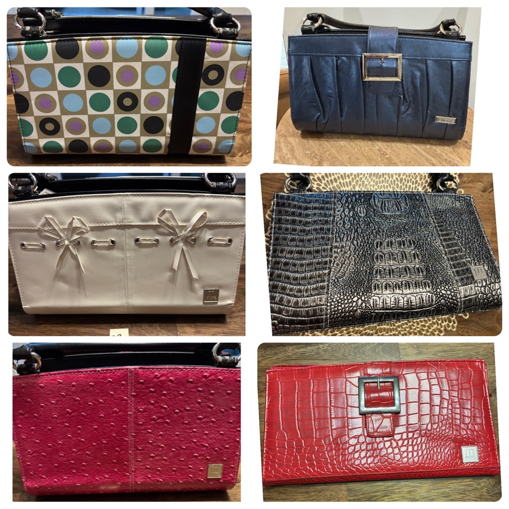Miche Magnetic Purse Cover Wraps Faux croc ostrich COVERS ONLY NO BAG